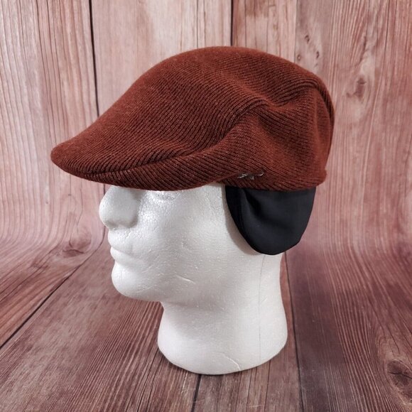 Outdoor Research Pub Cap Mens Size S/M Ear Flaps Wool Blend Brown Winter Hat - Picture 3 of 15